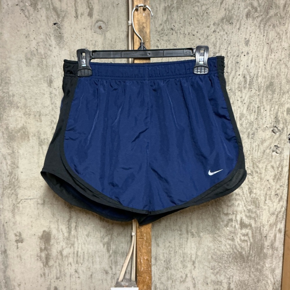 Nike Dri-FIT Women’s Athletic Running Shorts Blue Black Size M Breathable